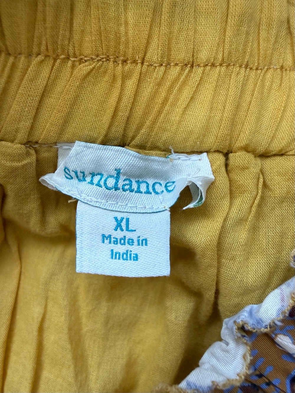 Sundance Parisian Menagerie Tiered Bird Print Midi Skirt in Mustard, Lined, XL - Picture 7 of 14